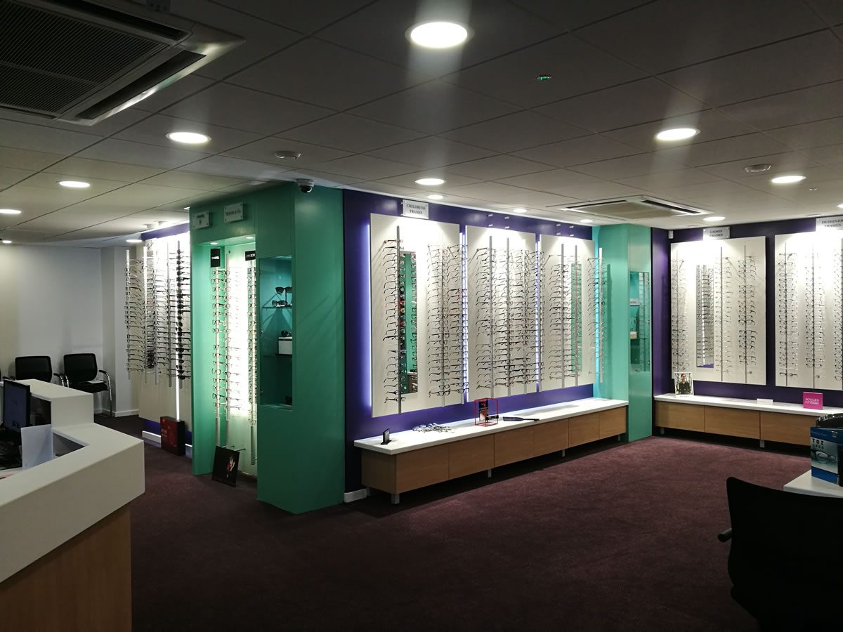 Shopfitting by Millerbrown at Beaumont Opticians 